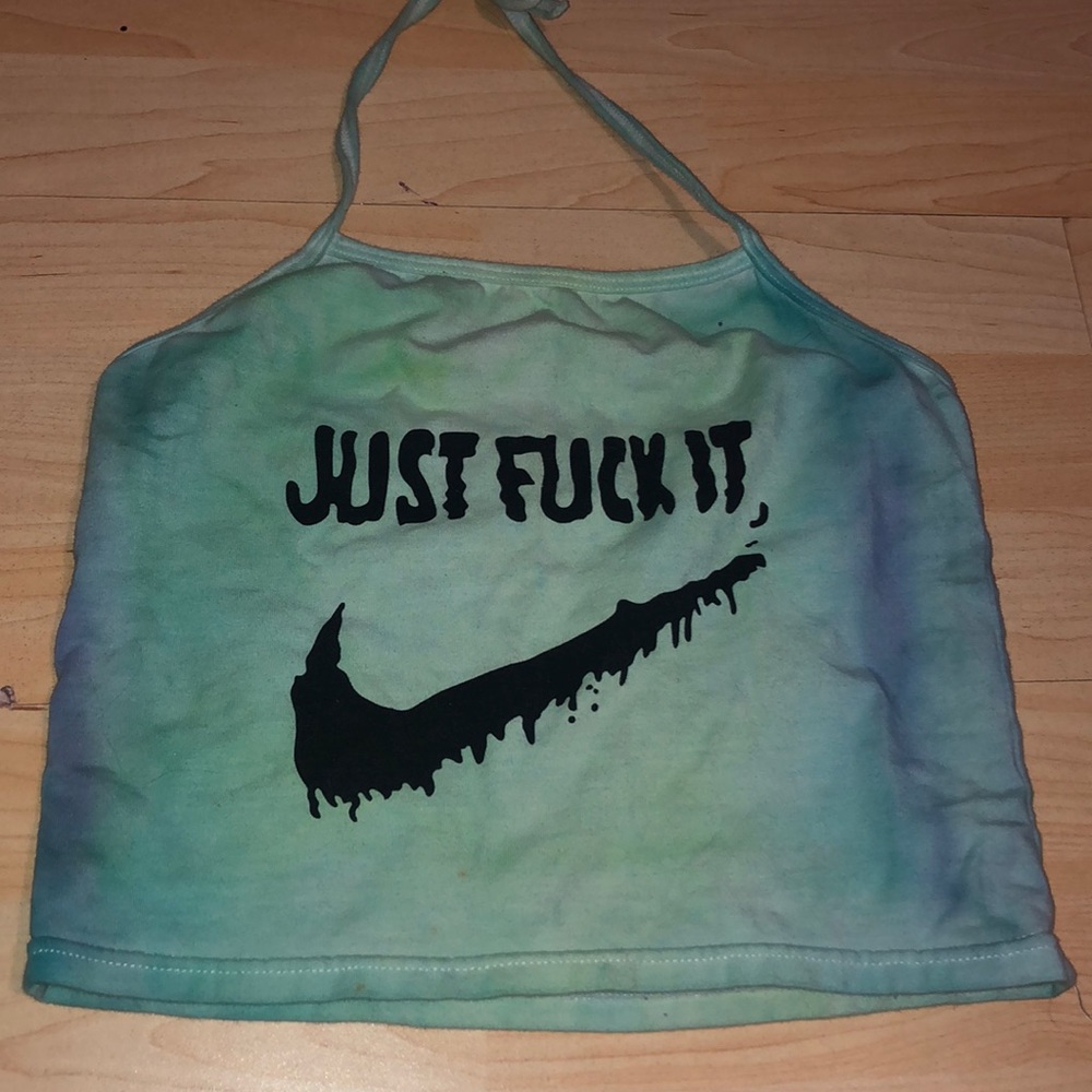 Tie-dye Nike halter